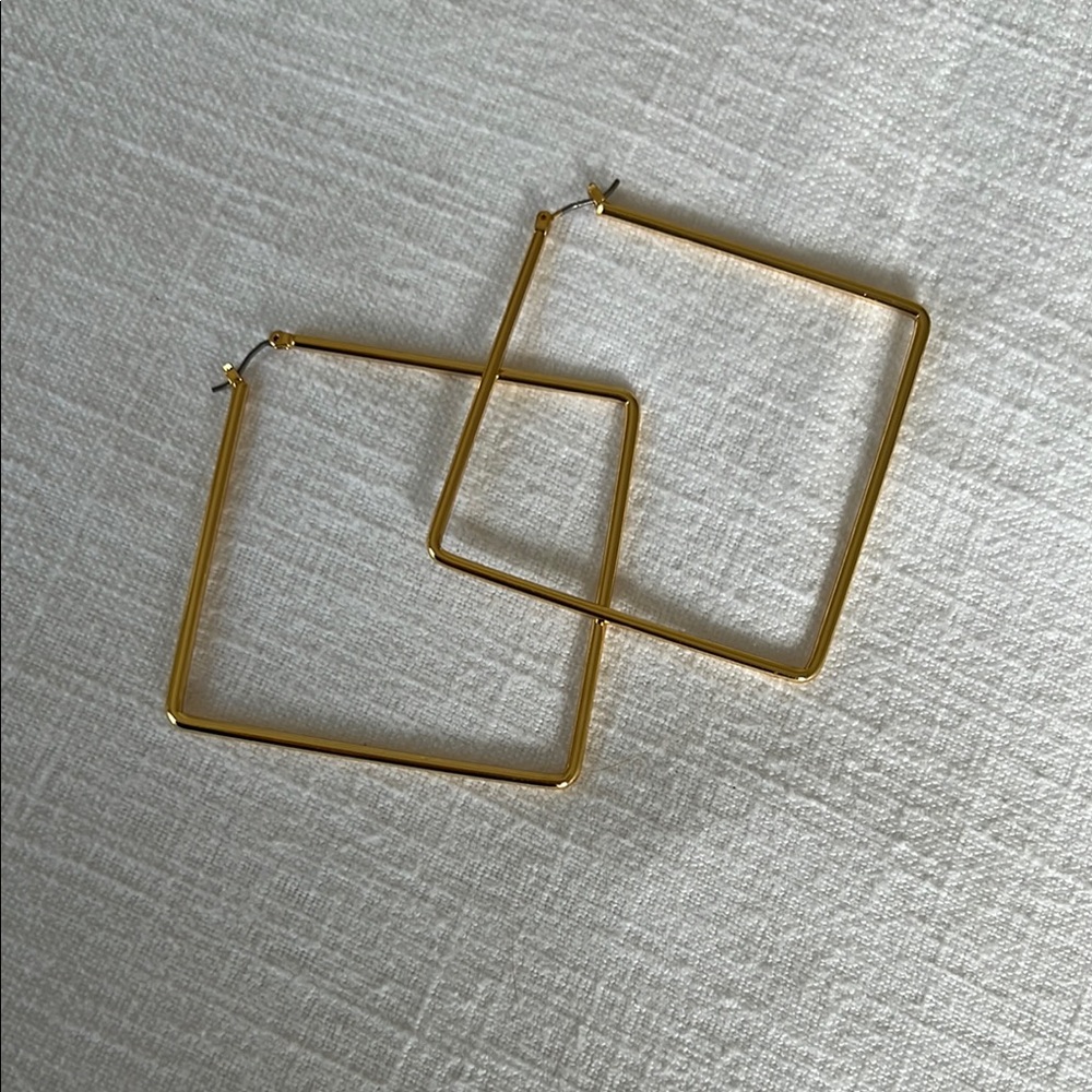 Uncommon James Girl Boss Square Hoop Earrings